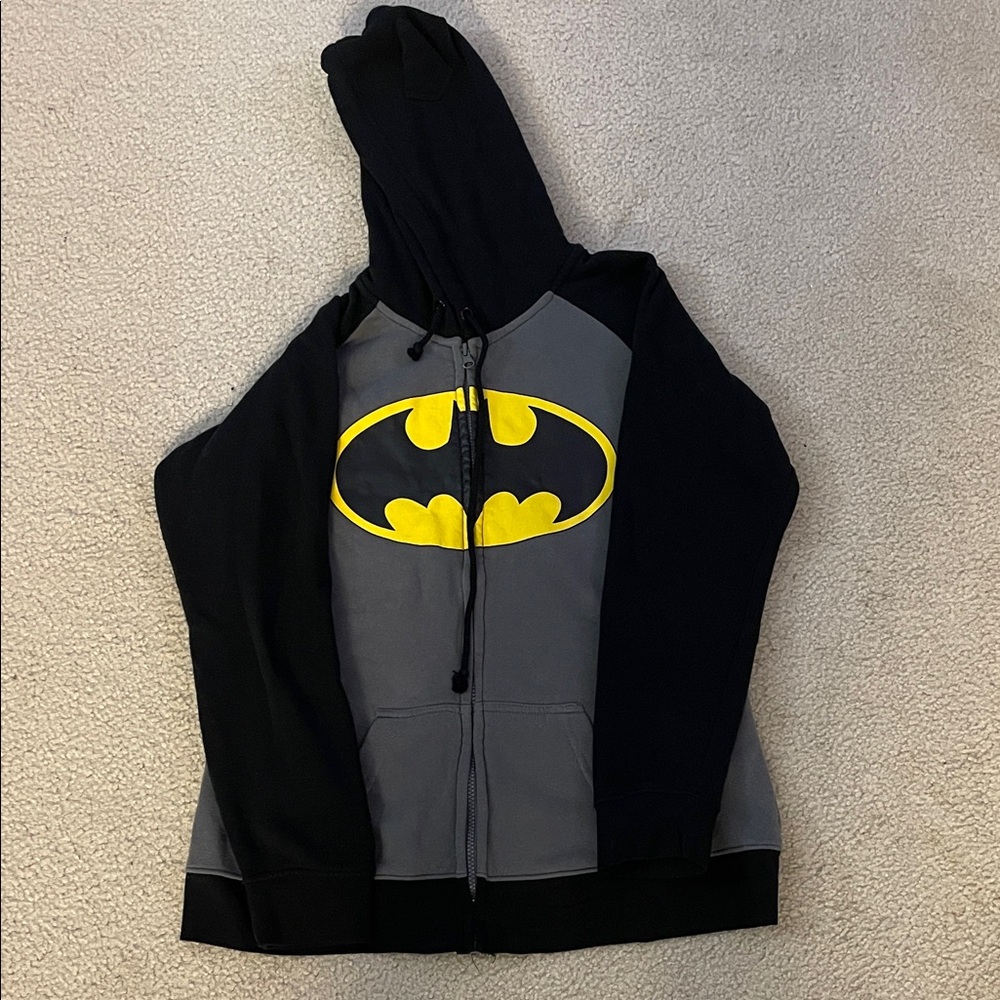 DC Batman Jacket With Bat Ears, Size XL